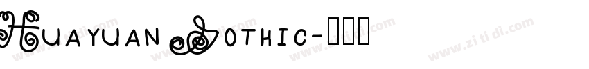 Huayuan Gothic字体转换